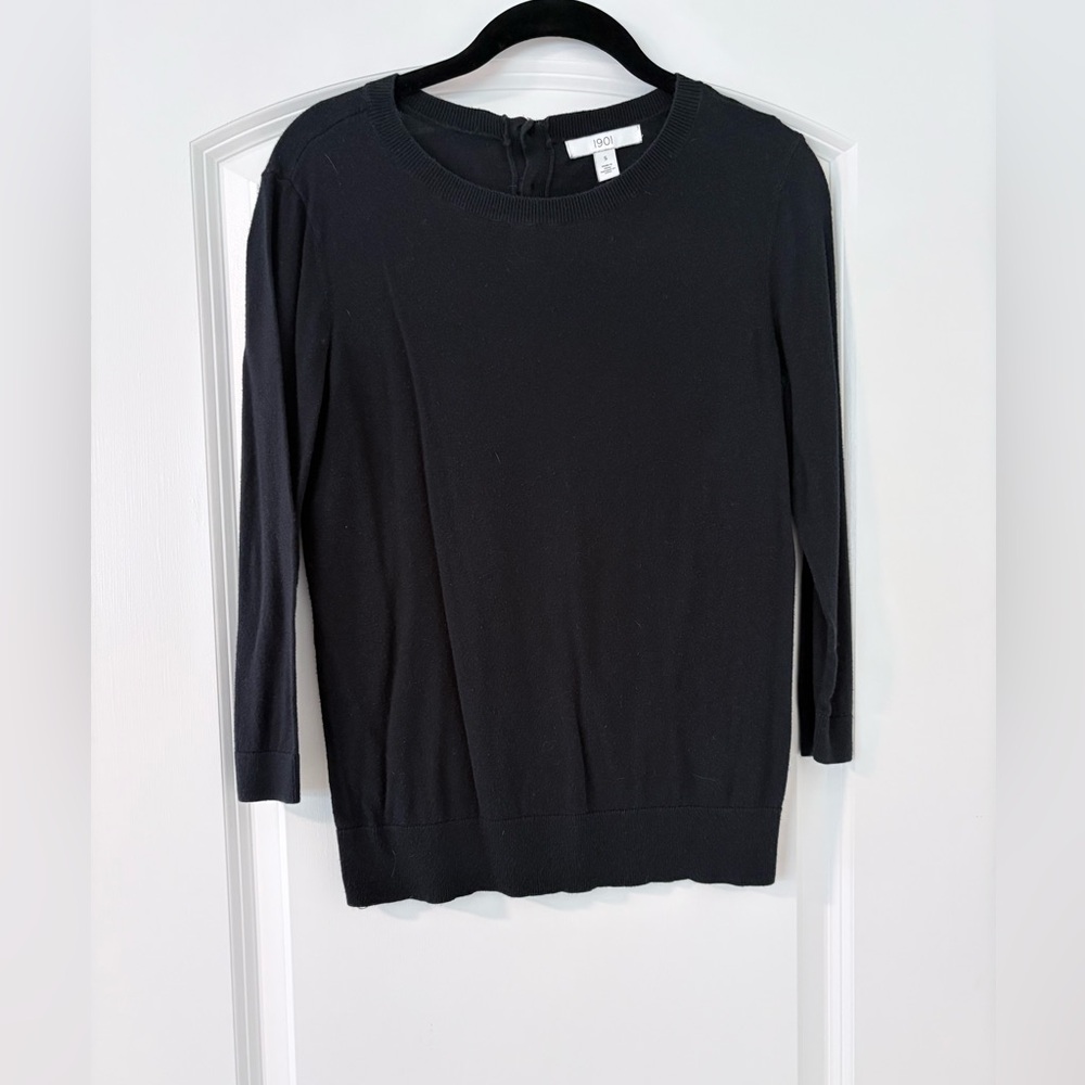 1901 Black Sweater 3/4 Sleeves